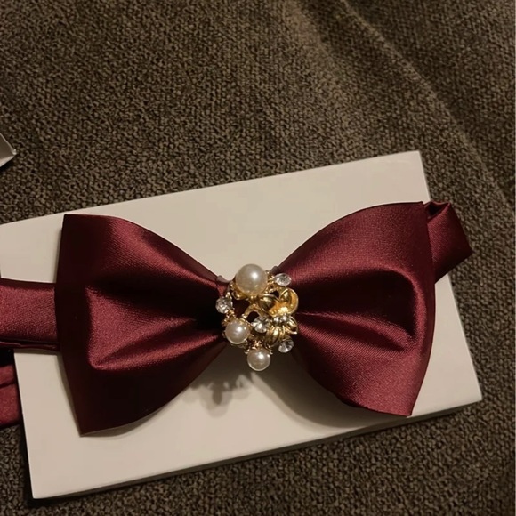 Men's Wedding Bow Ties Pre-tied for Groom, Groomsmen Bowties for Tuxedo Ausukler - Picture 6 of 9